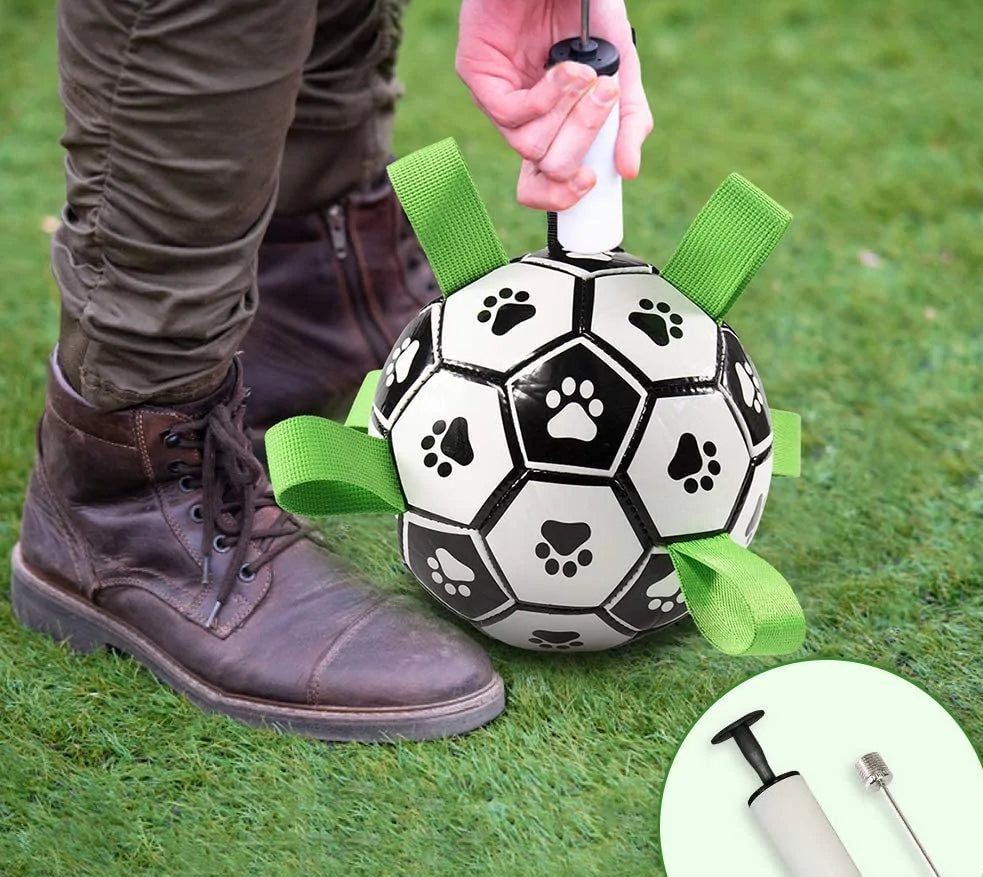 Dog Soccer Ball with Straps